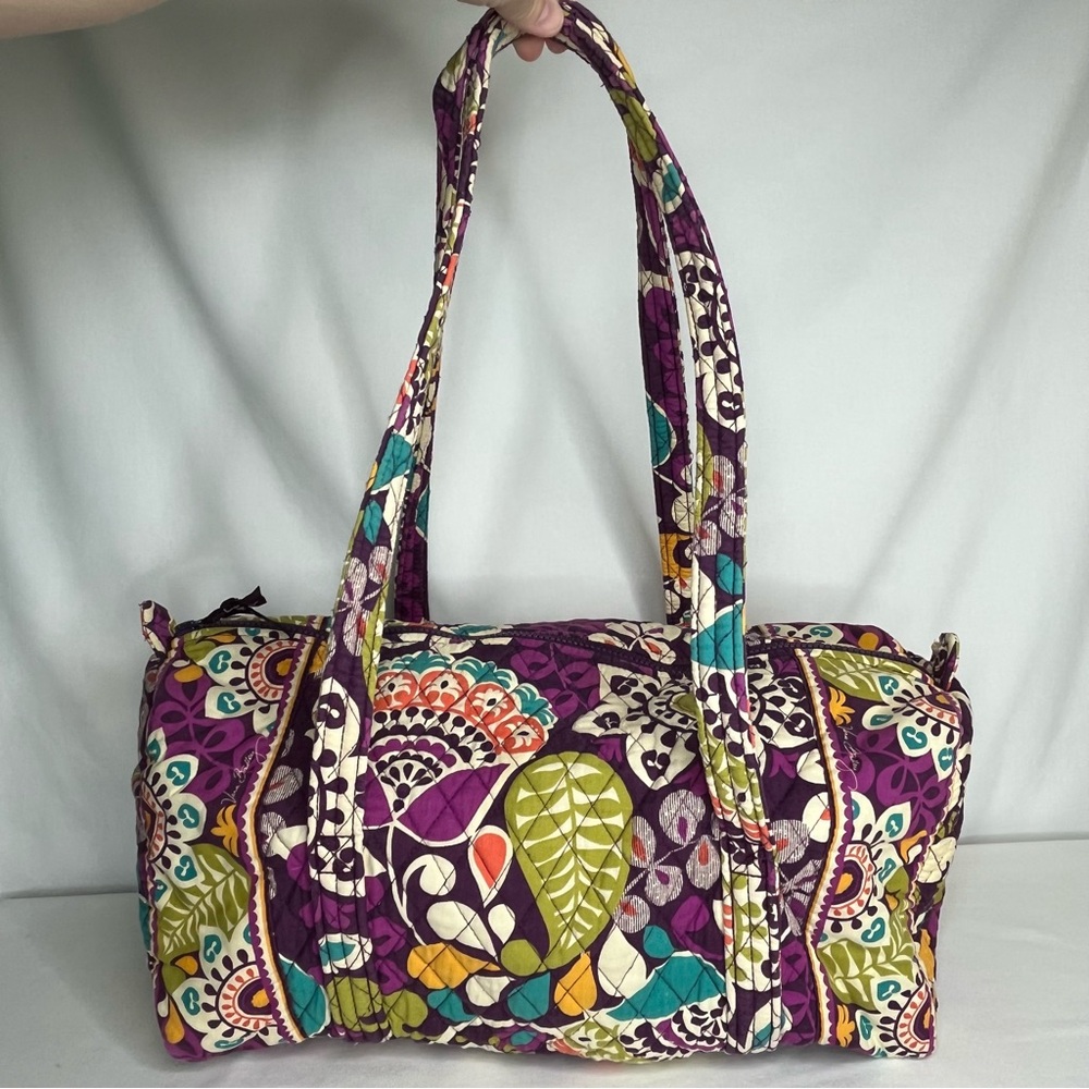 Vera Bradley Plum Crazy Medium Duffle Bag